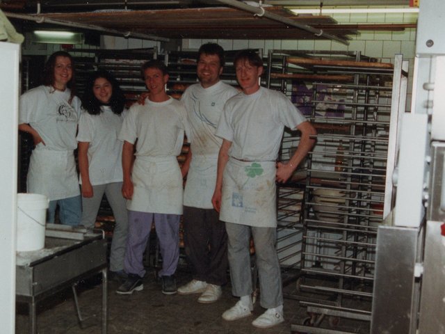 Team in der Backstube 1999